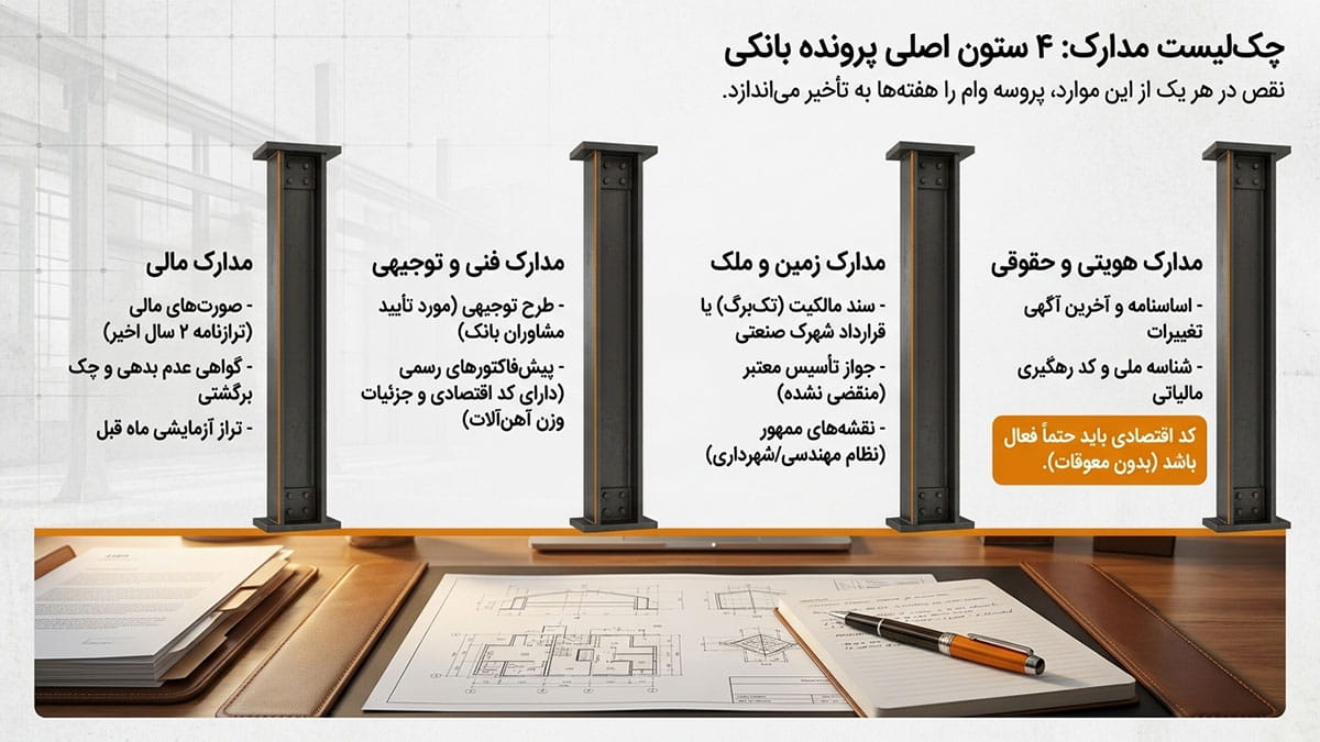 مدارک موردنیاز برای دریافت وام ساخت سوله