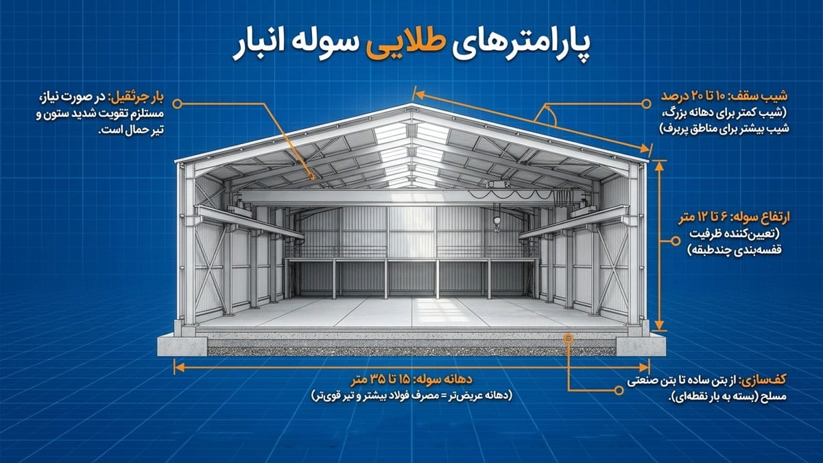 معیارهای انتخاب سوله مناسب انبار