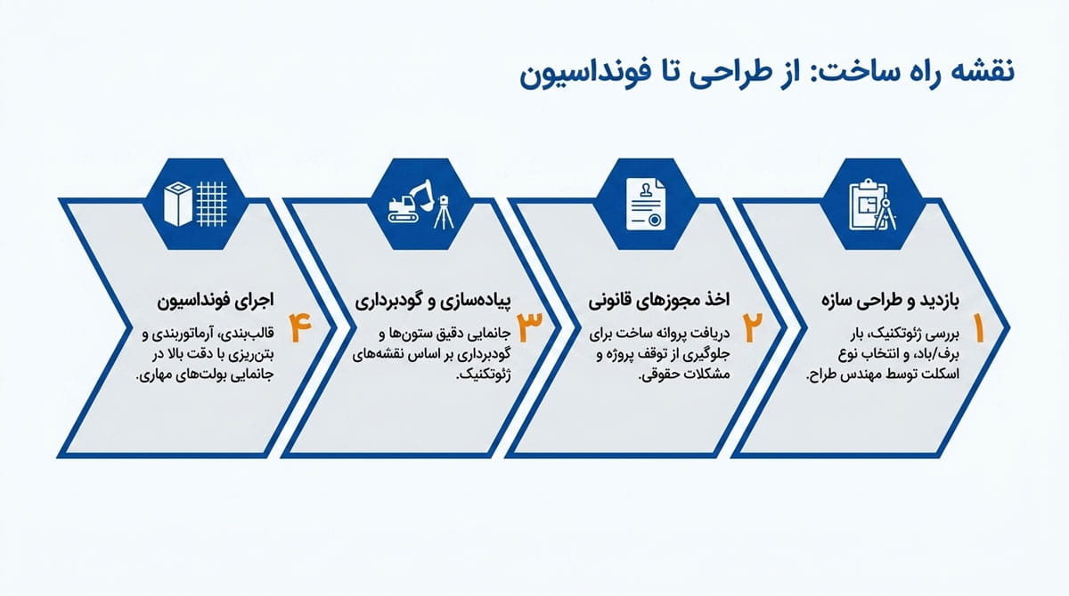 مراحل و نحوه ساخت سوله کارگاهی