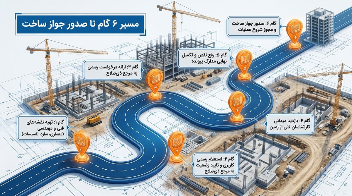 مراحل گام‌به‌گام دریافت جواز ساخت سوله